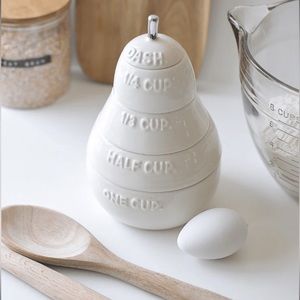 Magenta Classics By Rae Dunn Ceramic Pear Measuring Cup